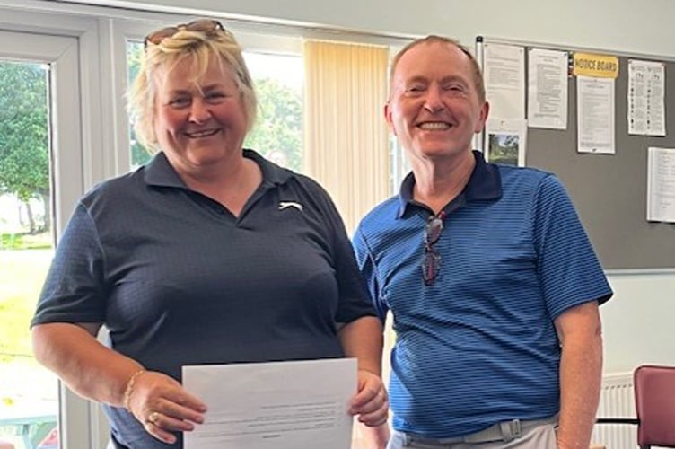 Clare Jones finished second at Caernarfon Golf Club