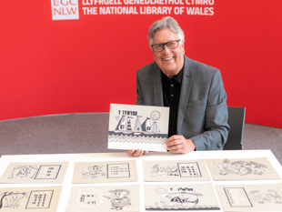 Artist donates rare 1960s cartoons to National Library of Wales