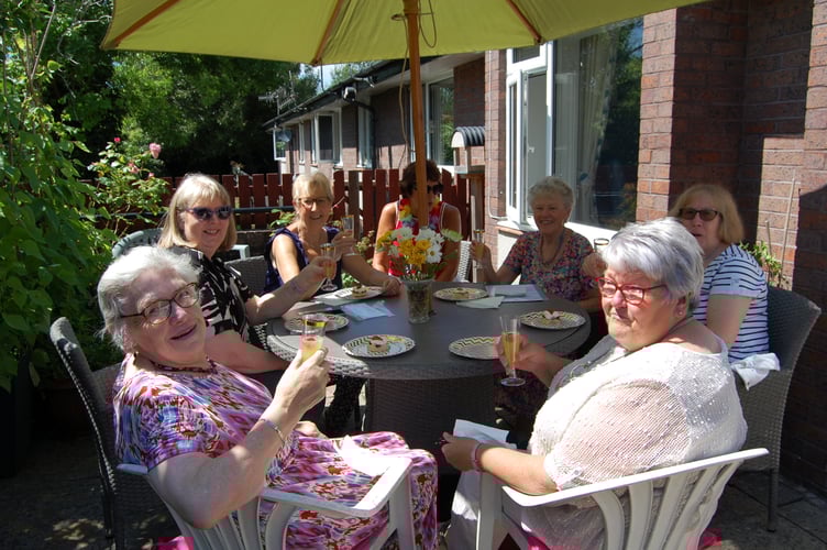 The Machynlleth League of Friends representatives at the opening party on 9 July