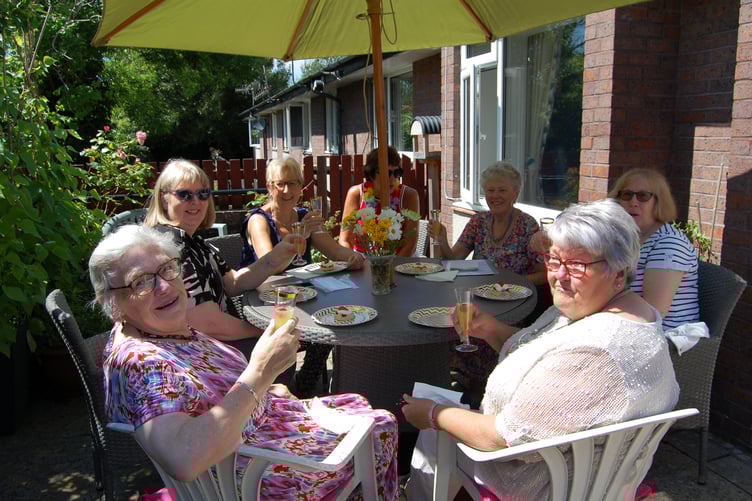 The Machynlleth League of Friends representatives at the opening party on 9 July