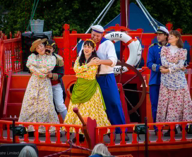 Cardigan Castle hosts HMS Pinafore by Illyria