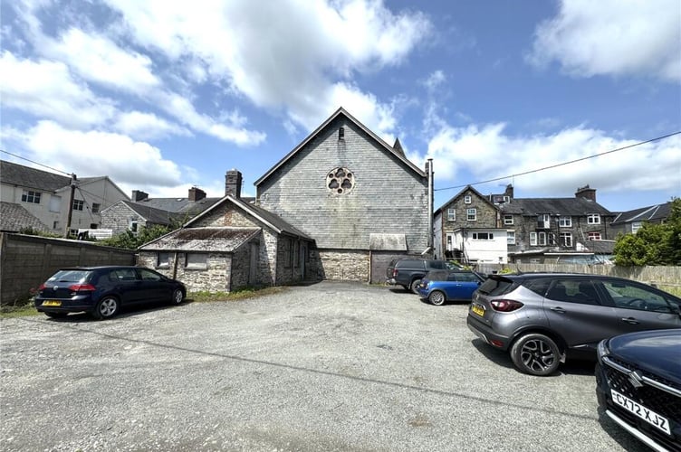 The chapel is being sold along with it's large rear car park