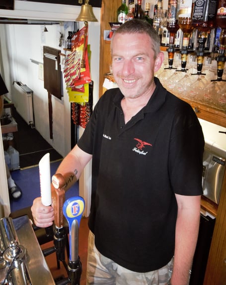 Meical 'Stretch' Richards is the new hand on the pumps at the Welsh Black in Bow Street