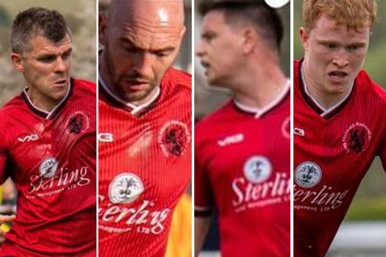 Owain James, Geoff Kellaway, Rhydian Davies and Rhys Jenkins
