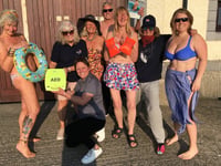 Defibrillator installed in Borth thanks to calendar girls and boys