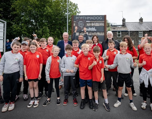 The people of Porthmadog celebrate improvements throughout the town