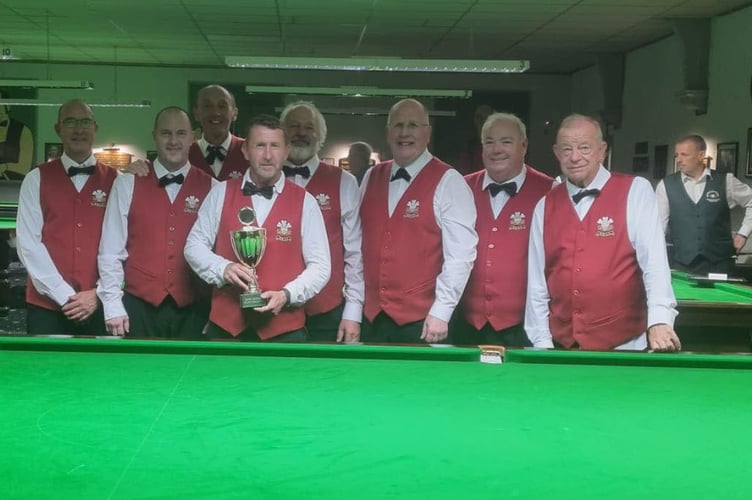 The victorious Wales team