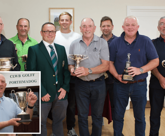 Porthmadog Golf Club champions celebrate