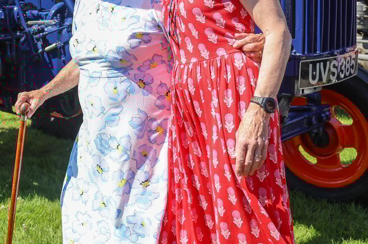 Mrs Gwili Jones and Sian Davies Gwili Hafod enjoyed and supported the run well