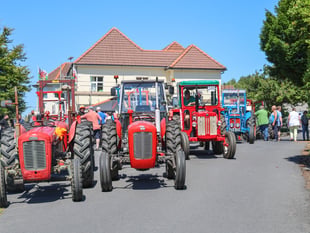 Tractor run raises money for two care homes