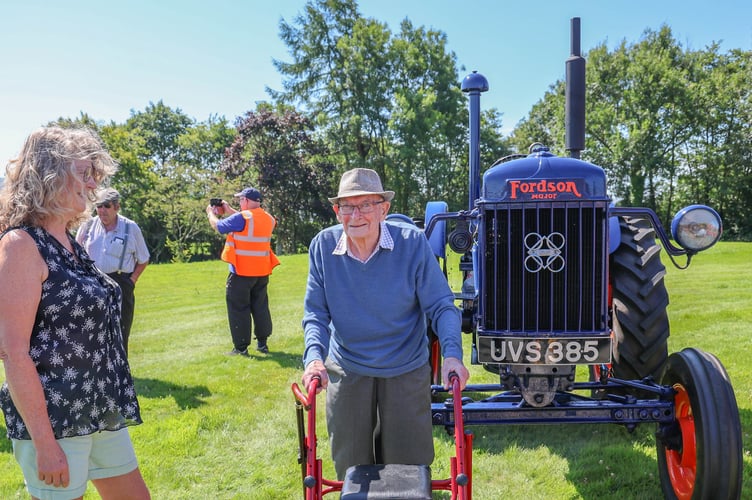 Residents at Maesyfelin home enjoyed seeing the tractors