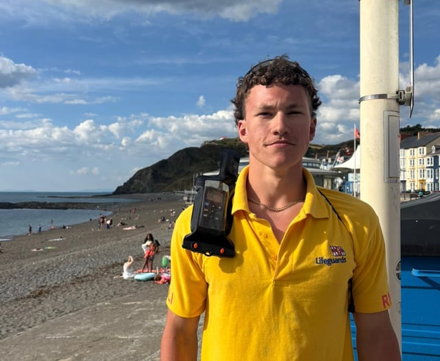 Aberystwyth lifeguard rescues teenagers in dinghy