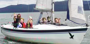 Aberdyfi Yacht Club's open day: children explore sailing