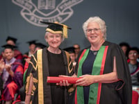 Honorary Fellows and Doctorates celebrated at Aber Uni