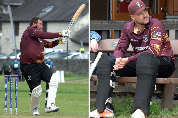 Jaco Oosthuizan made 27 runs for Dolgellau whilst Lafras Van Vuuren top scored on 52 (Pics: Rod Davies)