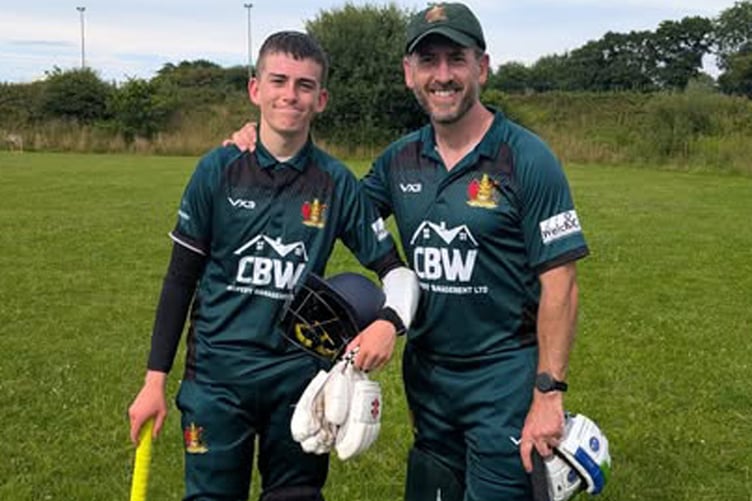 Aberystwyth's opening batting partnership, Steff Roberts and Iestyn Roberts