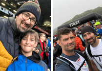 Ceredigion dads' marathon for charity success