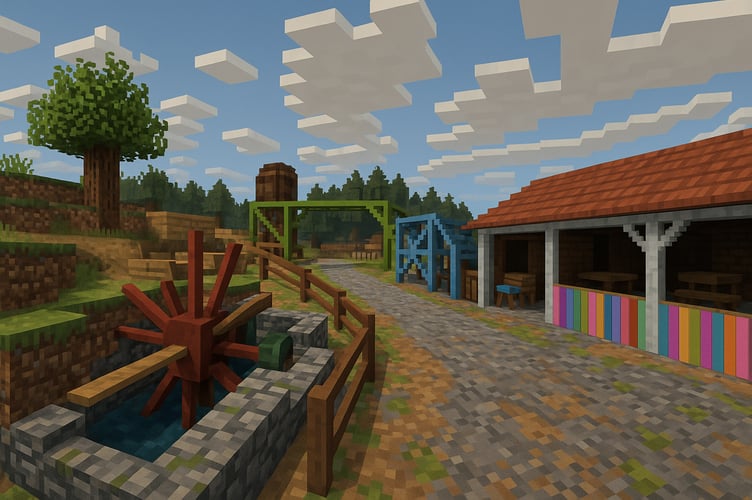 The Minecraft image of the Silver Mine