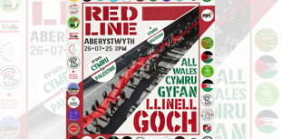 Red Line Protest for Palestine reaches Aberystwyth this Saturday