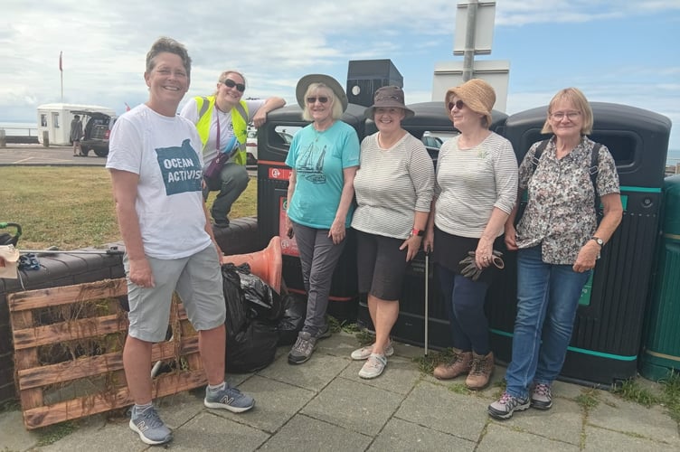 More of the beach cleaning team. Photo: Carrie Dunn