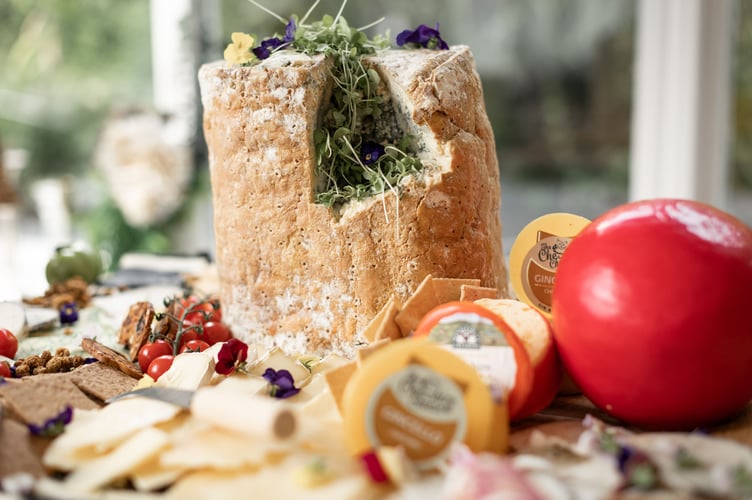 The Stilton was the centre-piece of the massive cheeseboard spread. Photo: Dan Jones Images
