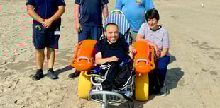 Barmouth beach has new accessible wheelchair
