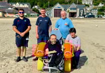 Barmouth Beach gets accessible wheelchair