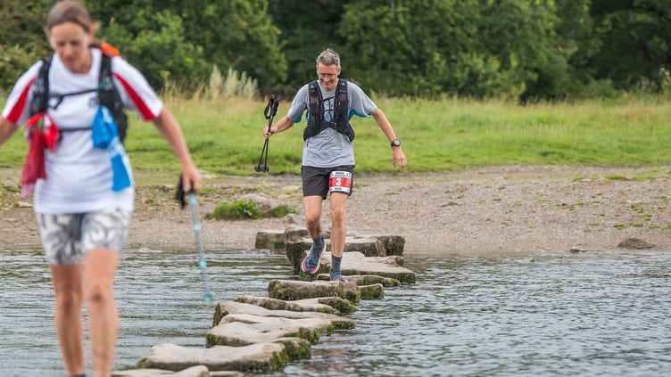 Balazs Pinter part way through the Dragon Coastal Ultra