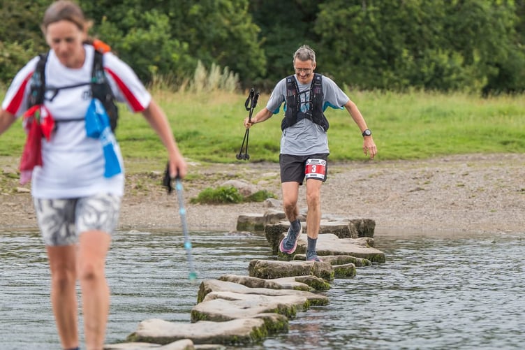 Balazs Pinter part way through the Dragon Coastal Ultra