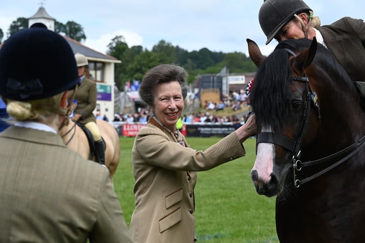 HRH The Princess Royal attended the opening day in her capacity as President of the Royal Agricultural Society of the Commonwealth (RACS). Photo: Royal Welsh Agricultural Society
