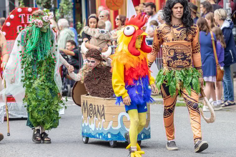 This group came second for 'Family Groups up to five people' with their full cast of Moana characters