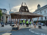 Triumph of Art: CAT 'Throne' structure unveiled at Trafalgar Square