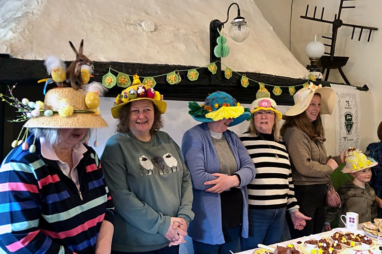 Their themed coffee mornings are proving to be popular - including the Easter 'bonnet' coffee morning this spring. Photo: Llanafan WI