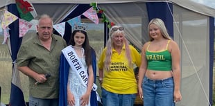 Borth Carnival Queen Flo Everard Walker crowned
