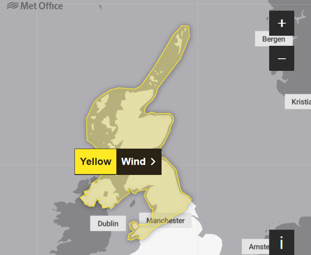 Gwynedd braces for Storm Floris: Yellow wind warning issued