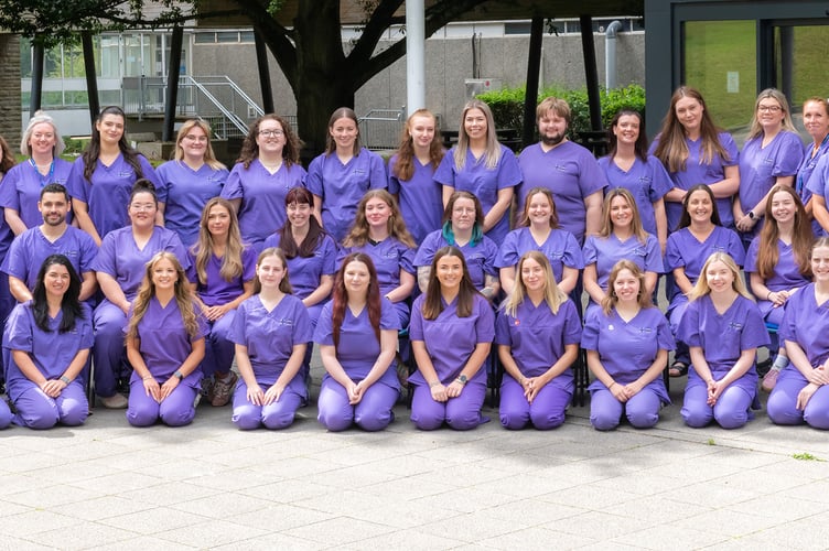 The first ever nurses to qualify from Aberystwyth University