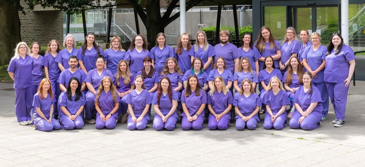 The first ever nurses to qualify from Aberystwyth University