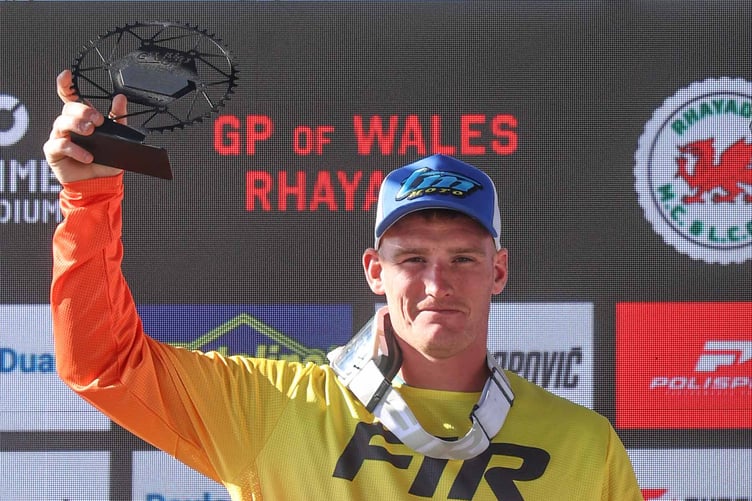 Gethin Humphreys on the podium