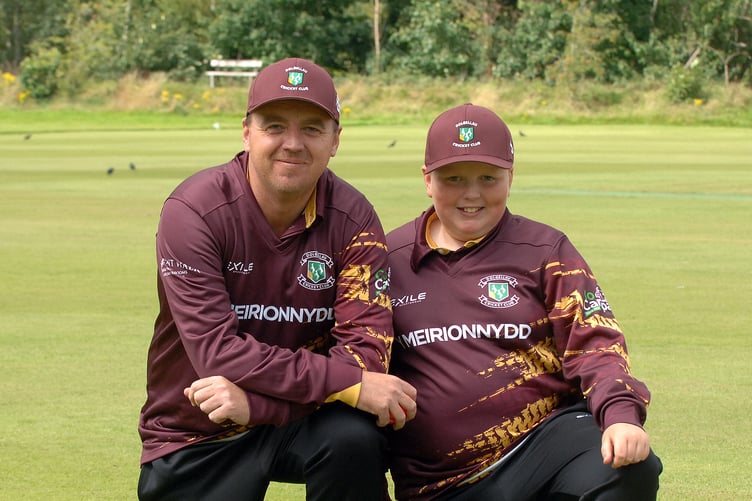 Father and son Tom and Tomi Slattery who had 3 wickets