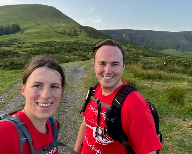 Councillor and trainee-paramedic hike 46-miles for Wales Air Ambulance