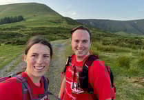Councillor and trainee-paramedic hike 46-miles for Wales Air Ambulance