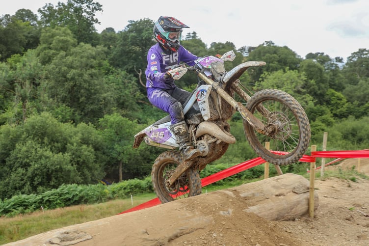 Delun Davies flew to a podium finish at the Wales Enduro GP
