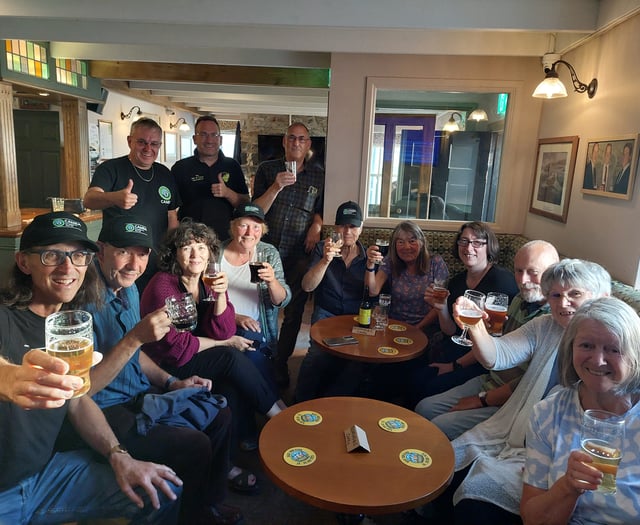 CAMRA members raise a glass to former chairman
