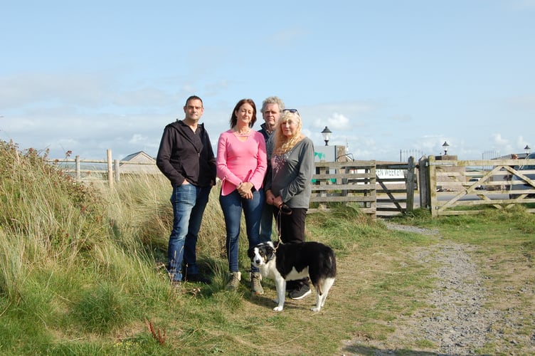 The family with Ashley's 'favourite dog' Gem. Ashley and his mum shared a passion for Crufts.