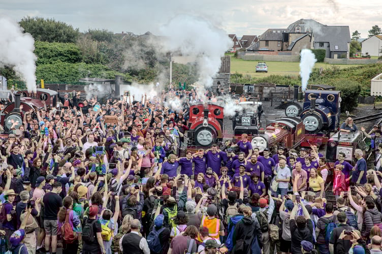 Crowds flocked from around the world to attend the Awdry Extravaganza