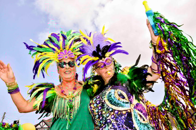 Colourful costumes at the carnival
