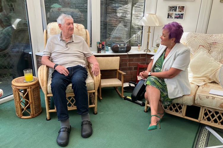 Minister for Children and Social Care, Dawn Bowden and Mr Pring