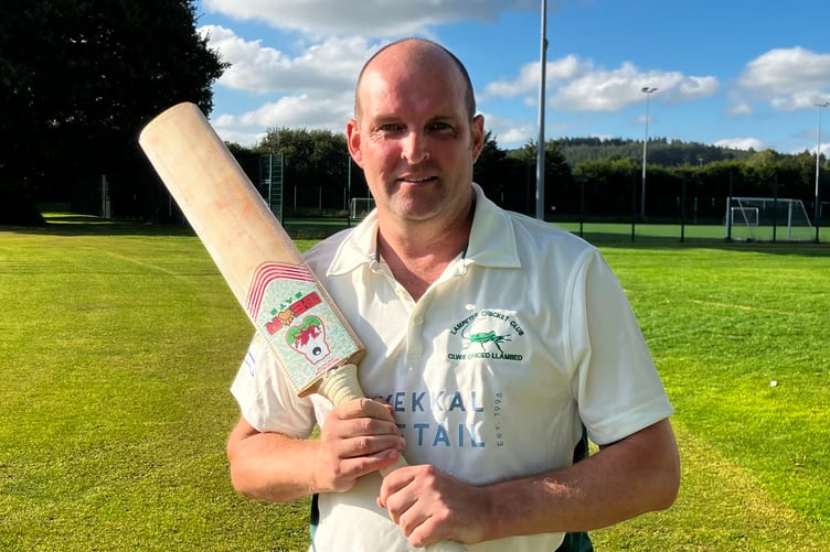 Geraint Lewis scored an impressive 102 on his comeback