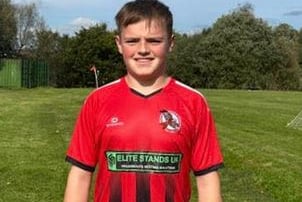 Osian Hands was Pencader's player of the match in their 3-2 defeat to Llandysul
