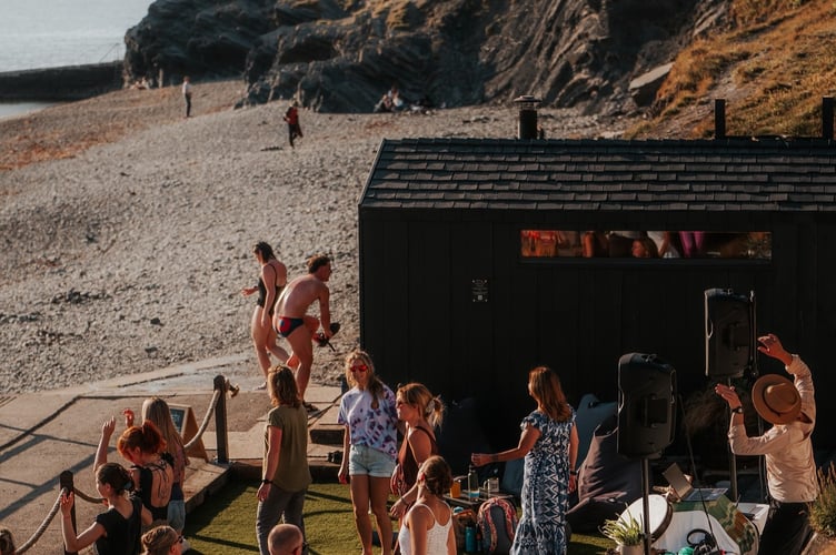 AberPoeth beachside sauna has expanded with its own cafe. Photo: AberPoeth